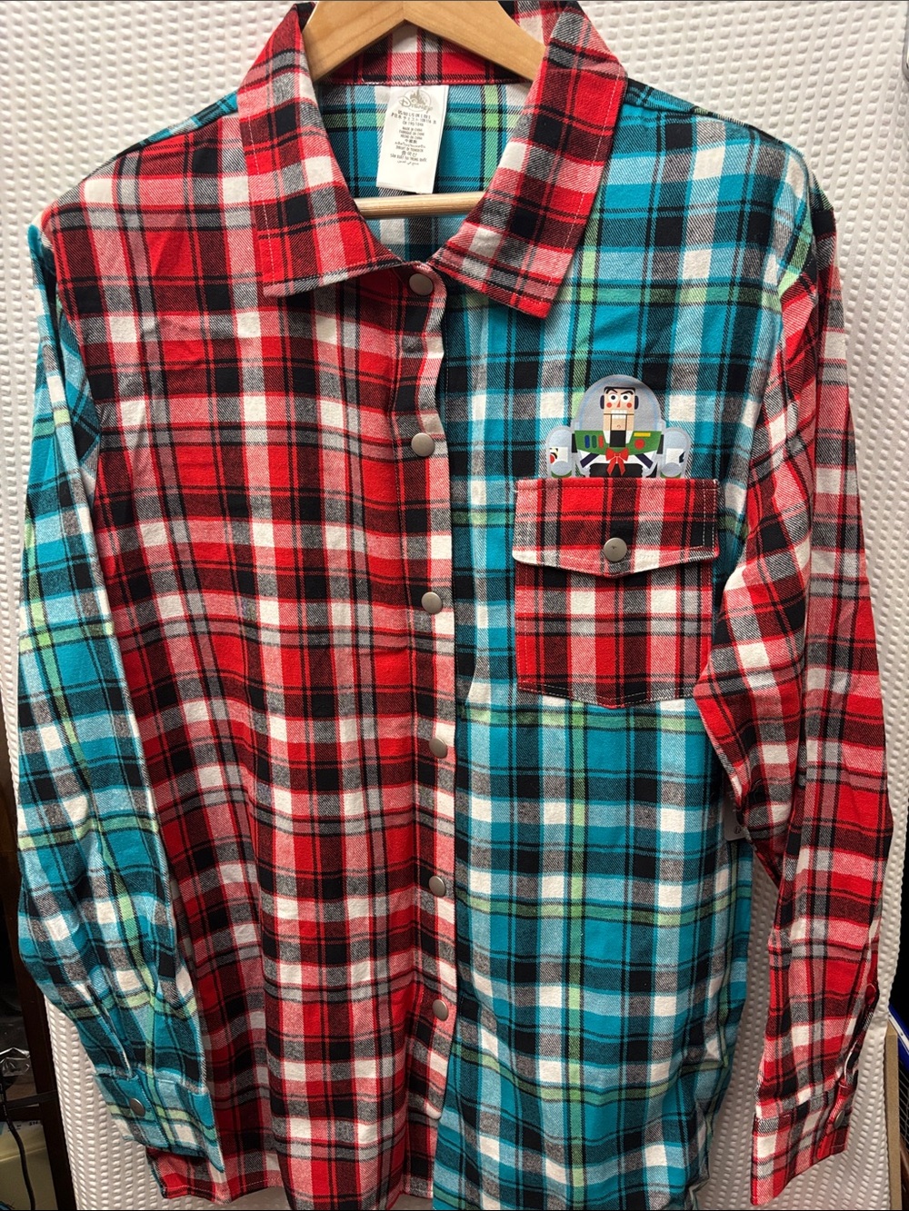 New Disney Toy Story Christmas flannel shirt